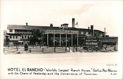 Hotel El Rancho - "World's Largest Ranch House" Gallup, NM Postcard Postcard Postcard