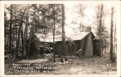 Evergreen Cottages Postcard