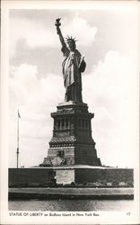 Statue of Liberty on Bedloes Island in New York Bay New York City, NY Postcard Postcard Postcard