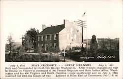 Fort Necessity Great Meadows Uniontown, PA Postcard Postcard Postcard