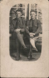 Two Soldiers Postcard