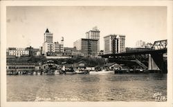 Waterfront Skyline Postcard