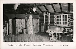 Lake Lipsie Pines Spooner, WI Postcard Postcard Postcard