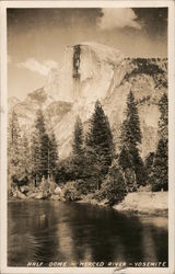 Half Dome - Merced River - Yosemite Yosemite National Park Postcard Postcard Postcard