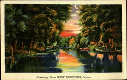 Greetings From West Jonesport Postcard