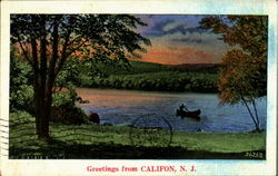 Greetings From Califon New Jersey Postcard Postcard