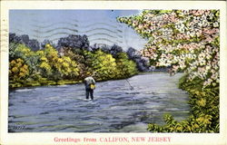 Greetings From Califon New Jersey Postcard Postcard