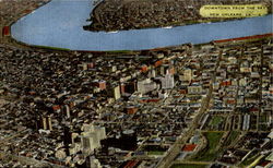 Downtown From The Sky New Orleans, LA Postcard Postcard