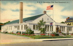 U. S. O. Recreation Club Postcard