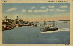 Waterfront Peak Island Postcard