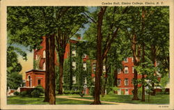 Cowles Hall, Elmira College New York Postcard Postcard