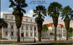 County Court House And Hall Of Records Postcard