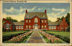 Governor's Mansion Annapolis, MD Postcard Postcard