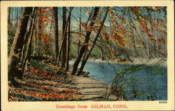 Greetings From Gilman Connecticut Postcard Postcard