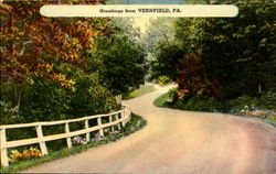 Greetings From Vernfield Postcard