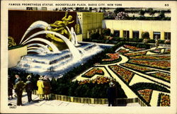 Famous Prometheus Statue, Rockfeller Plaza Radio City, NY Postcard Postcard