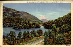 Emerald Lake In The Green Mountains Postcard