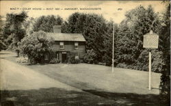 Macy Colby House Amesbury, MA Postcard Postcard