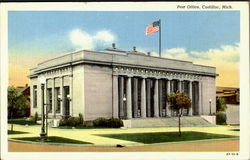 Post Office Cadillac, MI Postcard Postcard