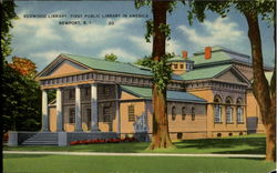 Redwood Library Newport, RI Postcard Postcard