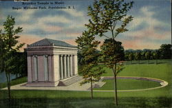 Benedict Temple To Music , Roger williams Park Providence, RI Postcard Postcard