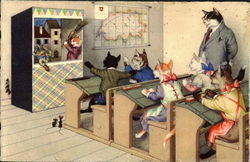 Puppet Show Postcard