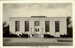 U. S. Post Office Sayre, OK Postcard Postcard