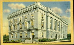 United States Post Office Wheeling, WV Postcard Postcard