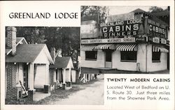 Greenland Lodge - Cabins - Dinners Bedford, PA Postcard Postcard Postcard