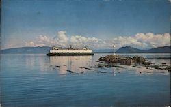 Ferry in the San Juan Islands Washington Postcard Postcard Postcard