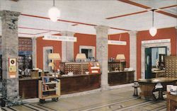 Main Lobby-Ryerson Building Grand Rapids Public Library Postcard