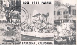 Rose Parade 1961 Postcard