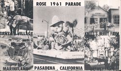 Rose Parade, Santa's Village, Knott's Berry Farm Pasadena, CA Postcard Postcard Postcard