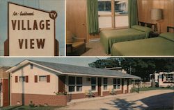 Village View Motel Postcard