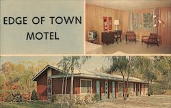 Edge of Town Motel Postcard