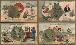 Lot of 4 CHOCOLAT FÉLIX POTIN Trade Cards Trade Card