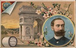 President Carnot of France and the Arc de Triomphe Presidents Trade Card Trade Card Trade Card