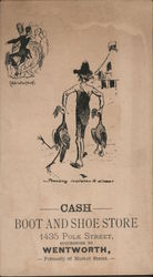 Cash Boot and Shoe Store Trade Card