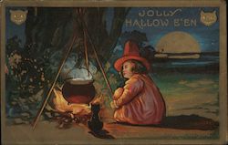 Jolly Hollowe'en Postcard