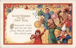 Good Wishes for the New Year Postcard