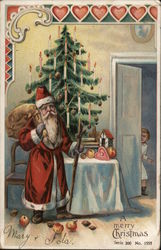 A Merry Christmas Santa Claus Postcard Postcard Postcard