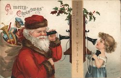 A Merry Christmas Thine Own Wish, Wish I Thee Santa Claus Postcard Postcard Postcard