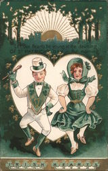 Let Our Hears Be Young At The Dawning of St. Patrick's Day in the Morning Irish Hearts Postcard