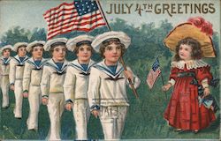 July 4th Greetings 4th of July Postcard Postcard Postcard