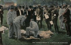 First Aid Team Contest - US Officials in Attendence Military Postcard Postcard Postcard