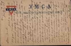 Y.M.C.A with American Expeditionary Force World War I Postcard Postcard Postcard