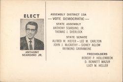 Elect Anthony Scardino Jr Political Postcard Postcard Postcard