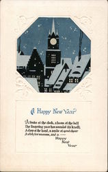 A Happy New Year A Stroke of the Clock, A Boom of the Bell Postcard