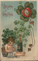 Valentine Greeting Cupid Postcard Postcard Postcard