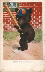 Here's For A Home Run Baseball Postcard Postcard Postcard